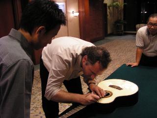 Alex signing