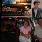 Alex his mother joined him for this tour, together in front of the theatre The Bangkok Jazz